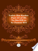 Tafsir Ibn Kathir Juz' 23 (Part 23)
