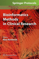 Bioinformatics Methods in Clinical Research Book PDF