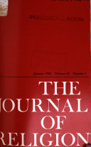 The Journal of Religion