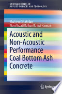 Acoustic and non-acoustic performance coal botom ash concrete /