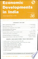 Economic Developments In India Monthly Update Volume 36 Analysis Reports Policy Documents With Cd Rom