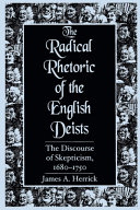 The Radical Rhetoric of the English Deists