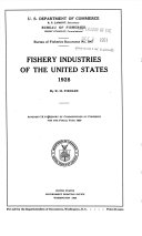 Fishery Industries of the United States, 1928