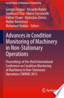 Advances in Condition Monitoring of Machinery in Non Stationary Operations Book