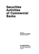 Securities Activities of Commercial Banks Book