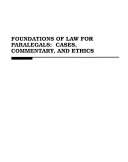 Foundations of Law for Paralegals