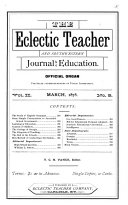 The Eclectic Teacher and Southwestern Journal of Education