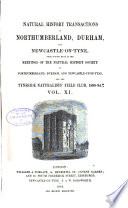 Transactions Of The Natural History Society Of Northumberland Durham And Newcastle Upon Tyne