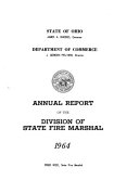 Annual Report of the State Fire Marshal of Ohio for the Fiscal Year