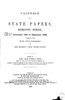 Calendar of State Papers, Domestic Series, of the Reign of Charles II.