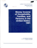 Money Income of Households  Families  and Persons in the United States
