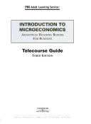 Principles of Microeconomics Pbs Telecourse Study Guide