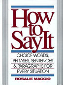How to Say it