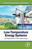 Low Temperature Energy Systems with Applications of Renewable Energy