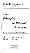 Moral Principles in Political Philosophy