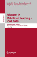 Advances in Web-Based Learning – ICWL 2019