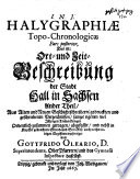 Halygraphia topo-chronologica