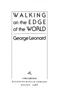 Walking on the Edge of the World Book