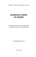 Radionuclides in Foods