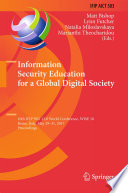 Information Security Education for a Global Digital Society Book