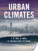 Urban Climates Book