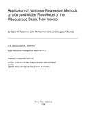 Application of Nonlinear-regression Methods to a Ground-water Flow Model of the Albuquerque Basin, New Mexico