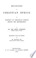 History of Christian Ethics Book