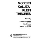 Modern Kaluza Klein Theories