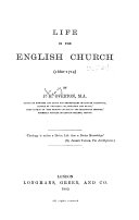 Life in the English Church (1600-1714)