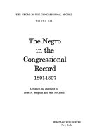 The Negro in the Congressional Record, 1801-1807