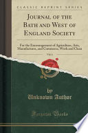 Journal of the Bath and West of England Society, Vol. 6