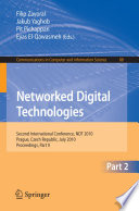 Networked Digital Technologies, Part II