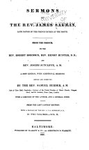 Sermons of the Rev  James Saurin  Late Pastor of the French Church at the Hague
