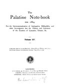 The Palatine Note-book