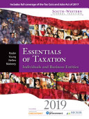 South Western Federal Taxation 2019  Essentials of Taxation  Individuals and Business Entities
