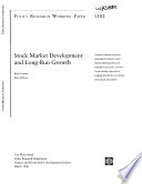 stock market development and long run growth Book