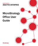 Office User Guide for MicroStrategy 9.5