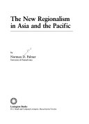 The New Regionalism in Asia and the Pacific
