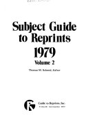 Subject Guide to Reprints