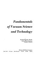 Fundamentals of Vacuum Science and Technology