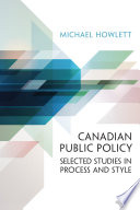 Canadian Public Policy Book