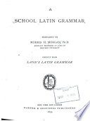 A School Latin Grammar