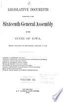 Legislative Documents Submitted to the     General Assembly of the State of Iowa