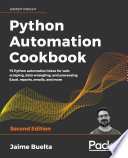 Python Automation Cookbook Book