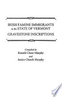 Irish Famine Immigrants in the State of Vermont