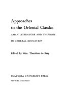 Approaches to the Oriental Classics