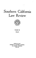 Southern california law review