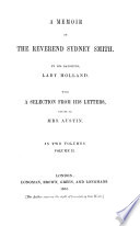A Memoir of the Reverend Sydney Smith