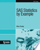 SAS Statistics by Example Book