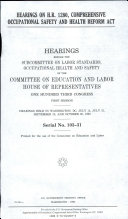 Hearings on H.R. 1280, Comprehensive Occupational Safety and Health Reform Act